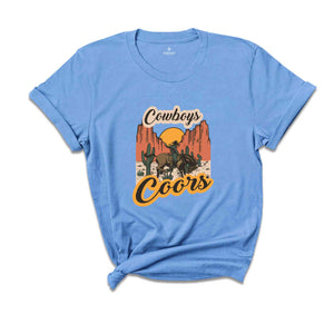 Coors Cowboys Shirt, Western Cowboy T-shirt, Retro Cowboy Shirt, Western Cowgirl Vibes Tee, Vintage Western Shirt