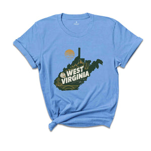 Retro State Of West Virginia Shirt, State Of West Virginia Shirt, State Shirt, West Virginia Shirt, West Virginia Lover Shirt