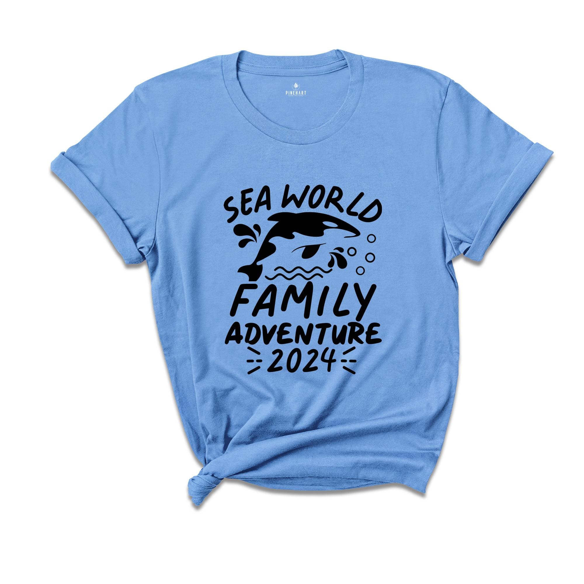 Sea World Family Adventure Tee, Sea World Matching Shirts, Sea World Trip 2024, Family Sea World Trip, Family 2024 Trip Tee, Vacation Shirt