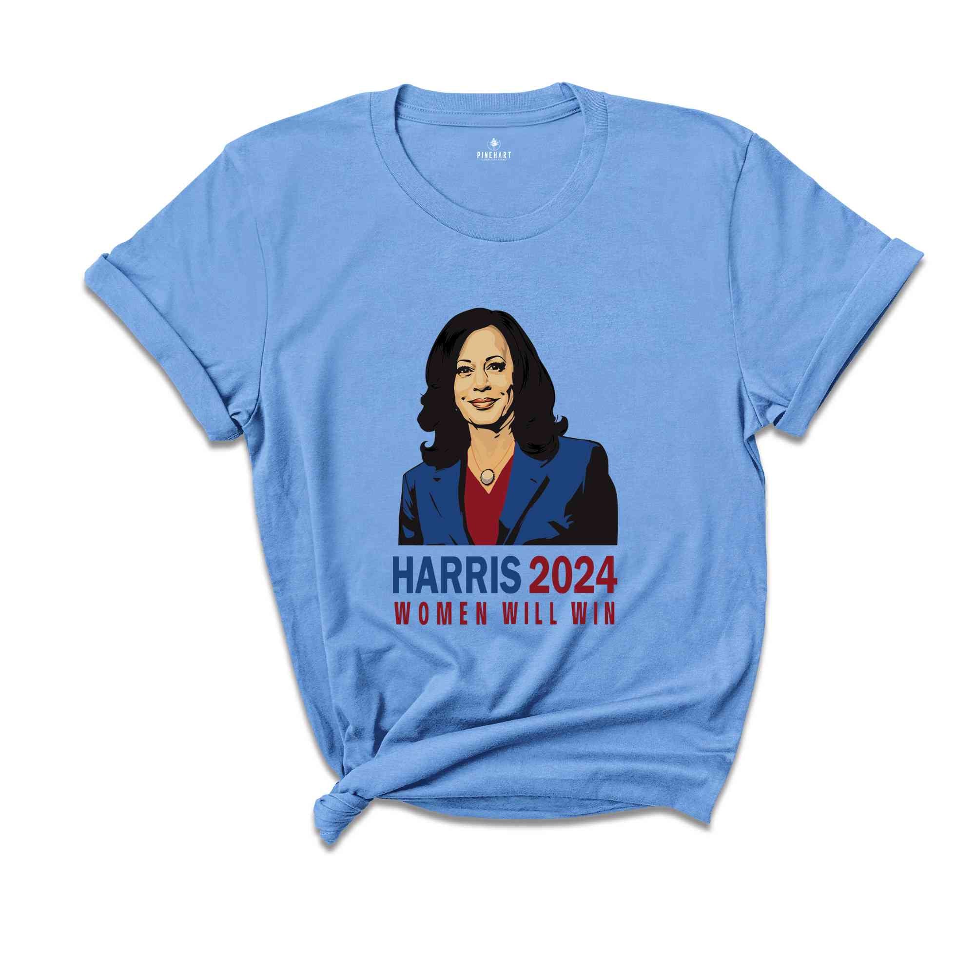 Kamala Harris Shirt, Harris 2024 Shirt, Madam President T-Shirt, Women Will Win T-Shirt, Kamala For The People T-Shirt