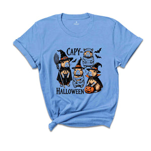 Capy Halloween Shirt, Capybara Halloween Shirt, Cute Halloween Shirt, Halloween Gift, Spooky Season Shirt, Witch Shirt, Halloween Crewneck