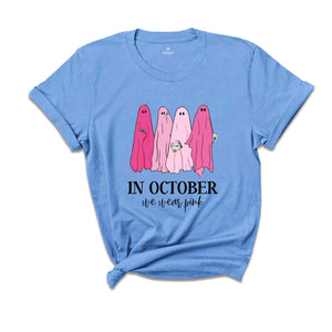 Halloween Mean Girls Shirt, On Wednesday We Wear Pink Ghost Shirt, Mean Girls Ghost Shirt, Pink Ghost Shirt, Mean Girls Halloween