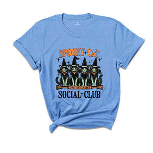 Spooky Cat Social Club Shirt, Cute But Creepy Shirt, Cool Halloween Cats Shirt, Halloween Shirt, Funny Halloween Shirt, Cats Shirt