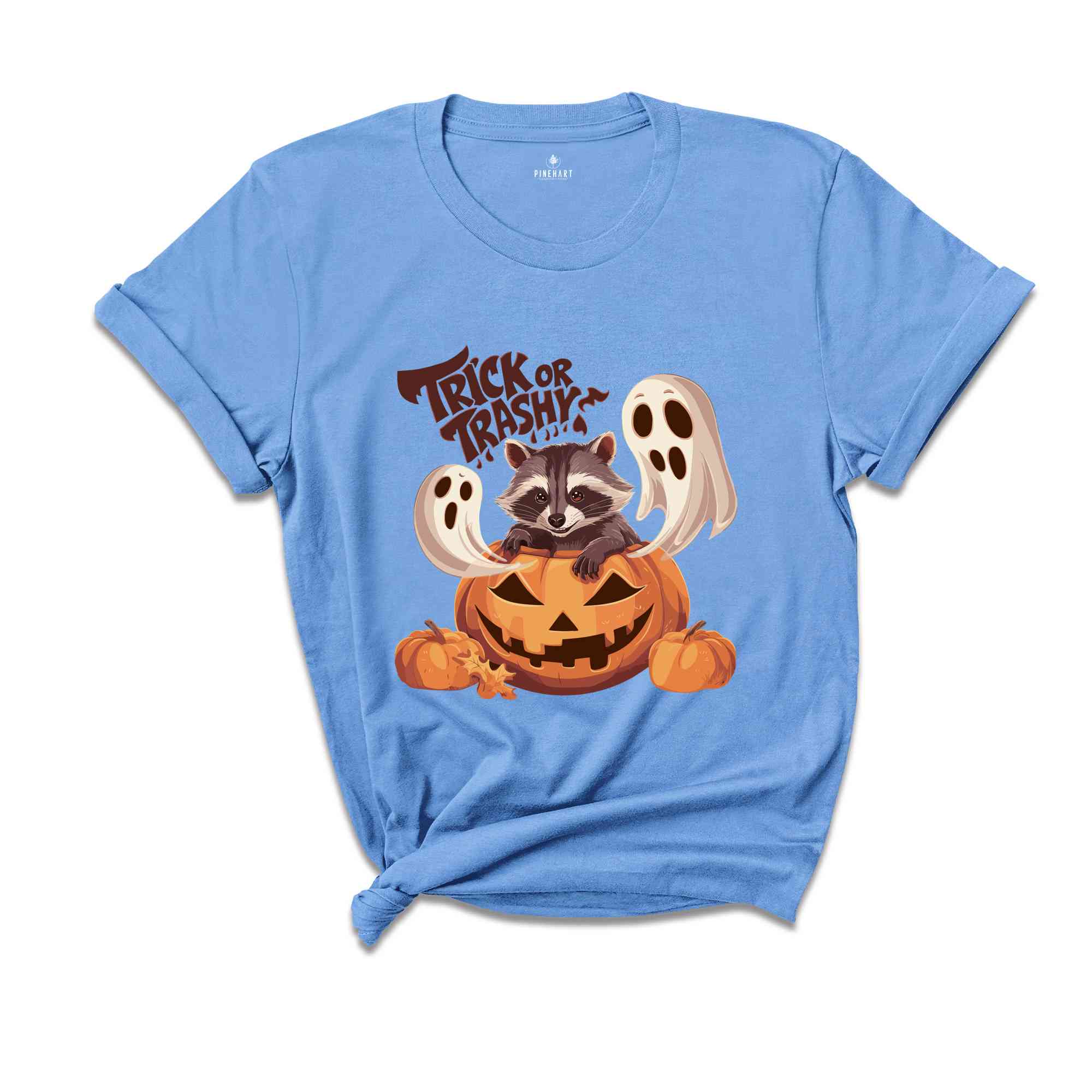 Trick or Trashy Raccoon Halloween Shirt, Retro Raccoon Tee, Cute Raccoon Shirt, Trendy Halloween Tee, Pumpkin Gift, Halloween Tee