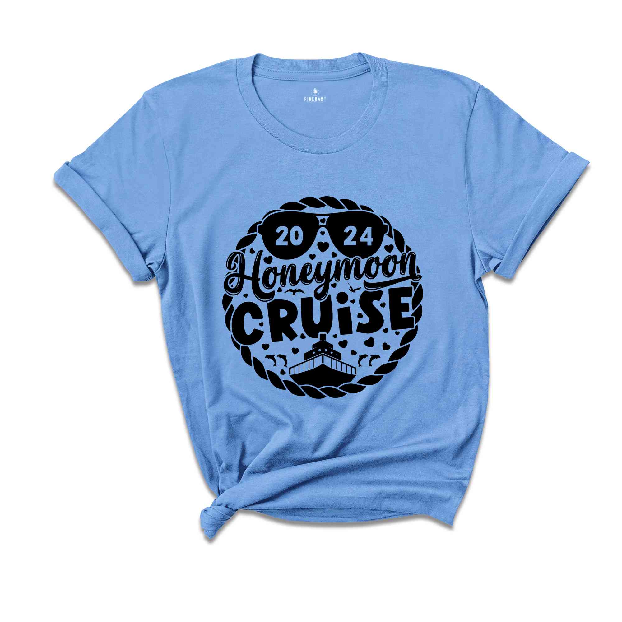 Honeymoon Cruise T-shirt, Honeymoon Shirts, Husband And Wife Shirt, Just Married Shirt, Cruising Partners,Couple Matching,Wedding Gift Shirt