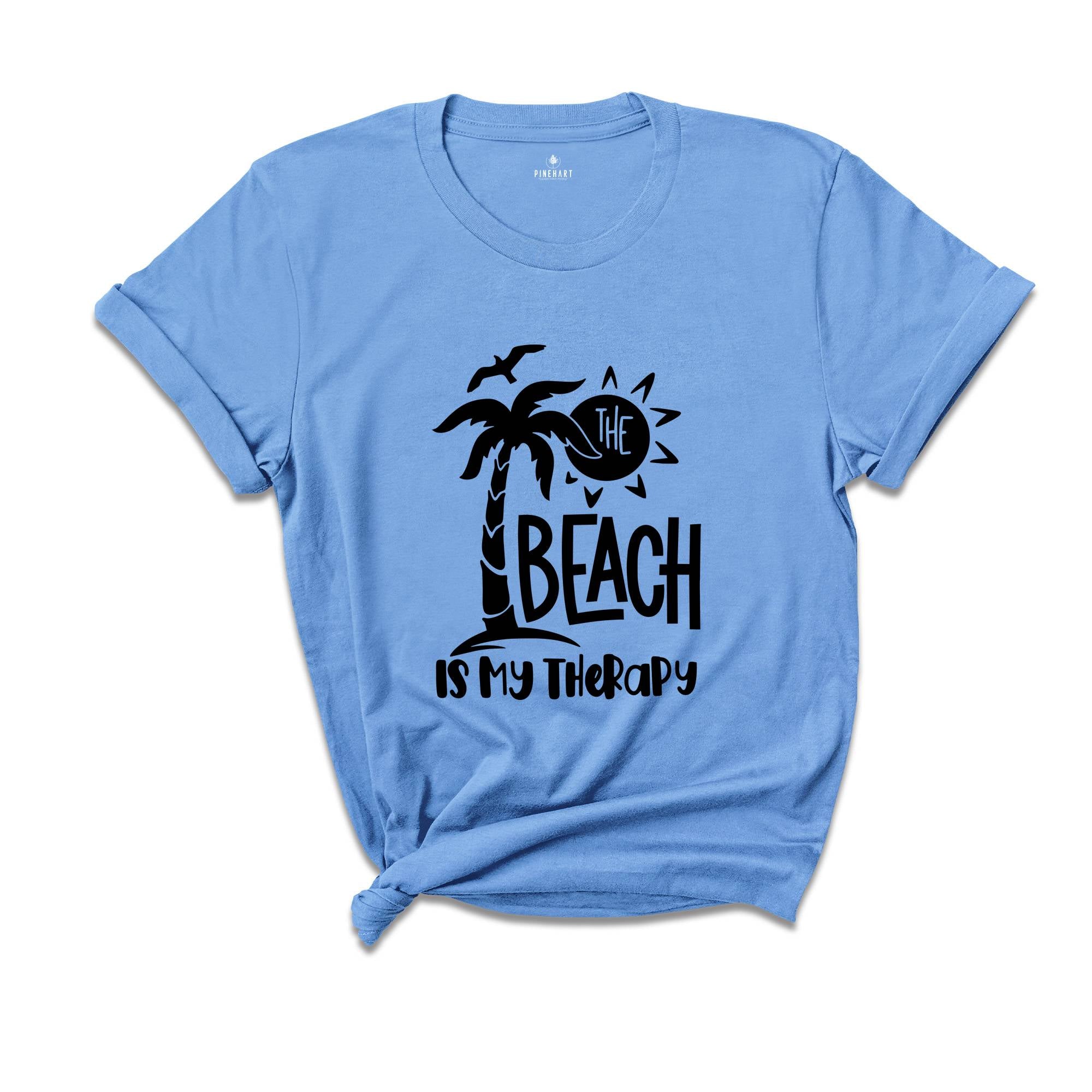 The Beach is My Therapy T-Shirt,Vacation Shirt, Summer TShirt, Funny Summer Shirt, Summer Vacation Shirt, Family Summer Shirt