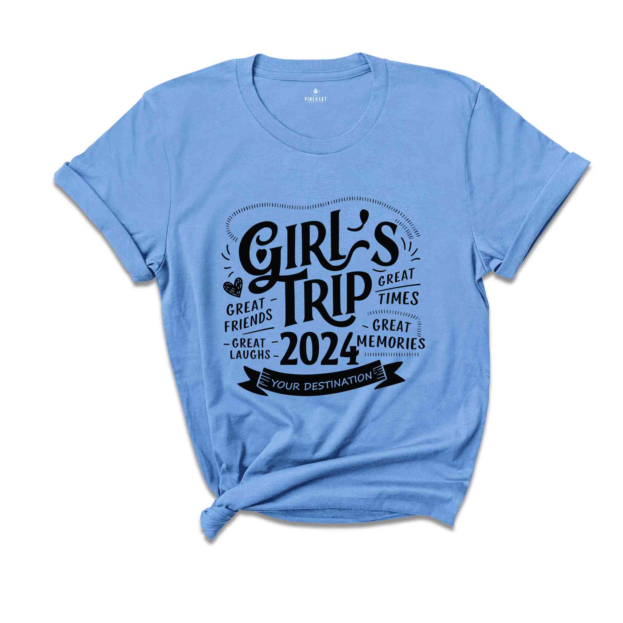 Custom Girls Trip 2024 Shirt, Girls Trip Shirt, Girls Vacation Tee, Girls Weekend Trip Shirt, Besties Trip