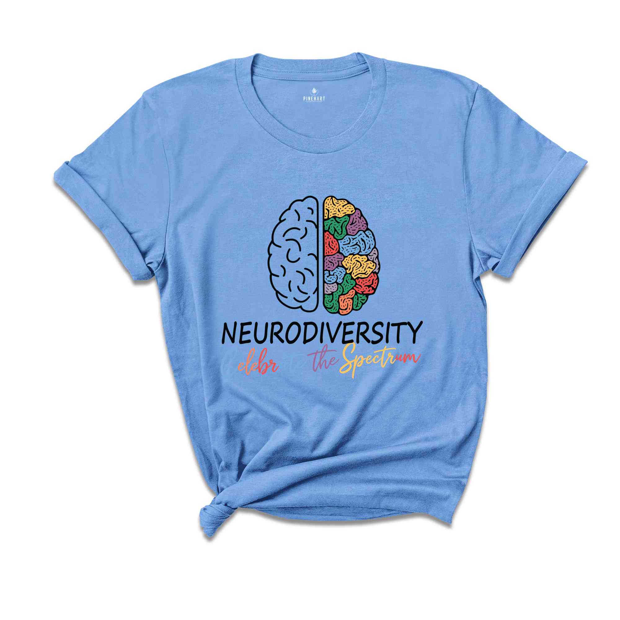 Embrace Neurodiversity Shirt, Celebrate the Spectrum Brain Autism T-Shirt, Neurodiversity T-shirt, Autism Awareness Shirt