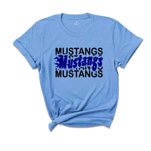 Team Mascot Shirt, Mustangs Team Shirt, Mustangs Team Spirit, Mustangs Fan Shirt, Mustangs School Shirt, Mustangs School Spirit