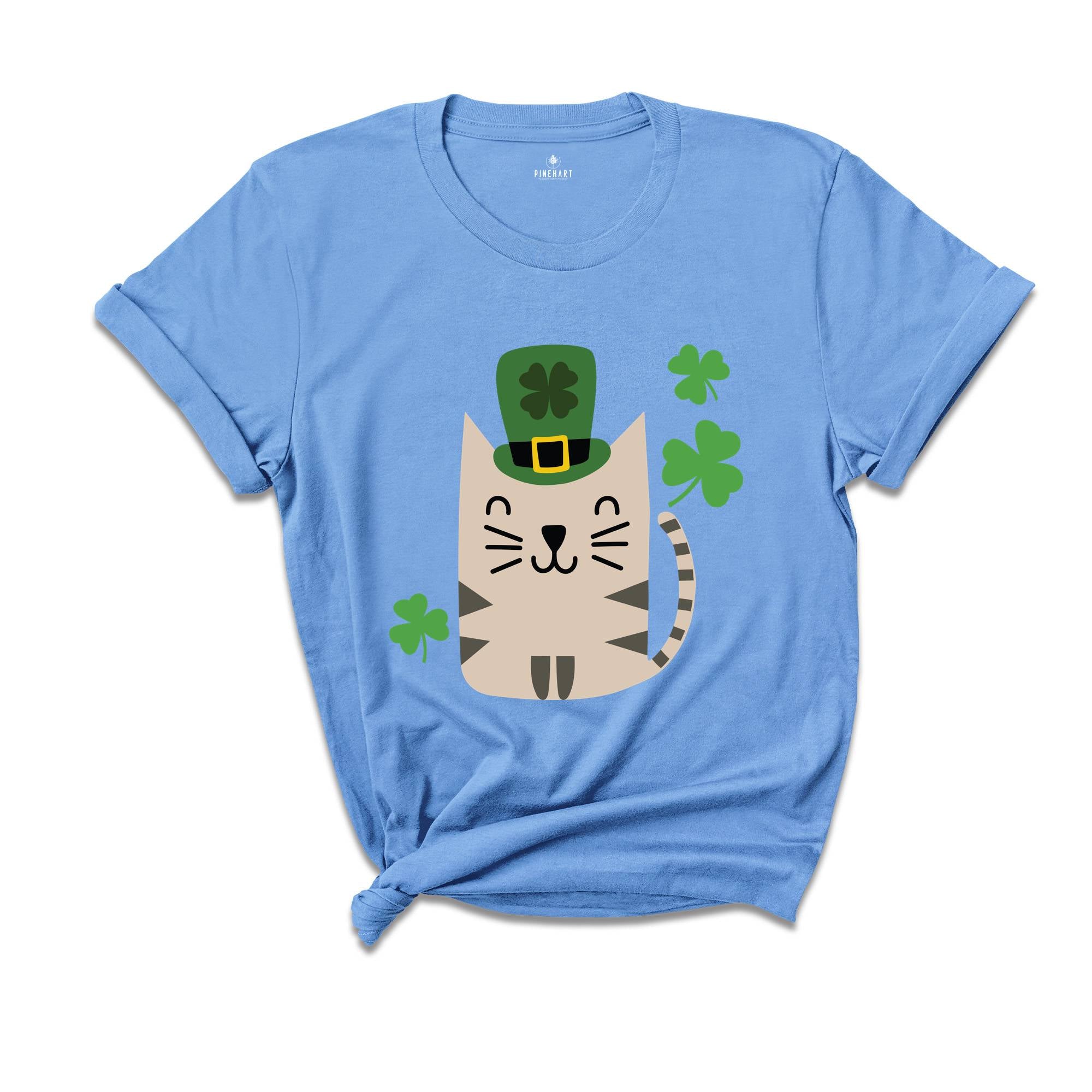 St. Patrick’s Day Cat Shirt, Lucky Cats Shirt, Irish Cat Shirt, Cute St. Patty’s Day Shirt, Cats With Shamrocks Shirt, Irish Shirt