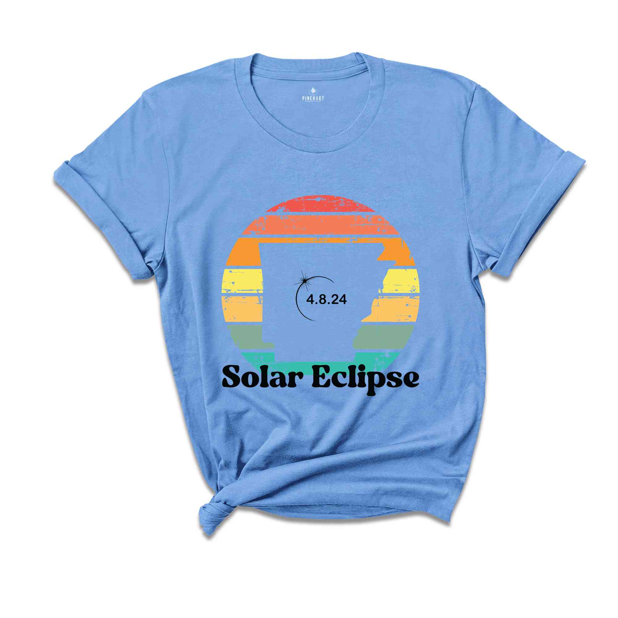 Arkansas Solar Eclipse T-Shirt, April 8 2024 Solar Eclipse, Total Solar Eclipse Apparel, Solar Eclipse Shirt