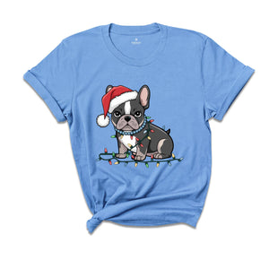 French Bulldog Christmas Shirt, Dog Mom Shirts, Holiday Party Shirt, Dog Owner Shirt, Christmas Dog Gifts, Dog Dad Shirt