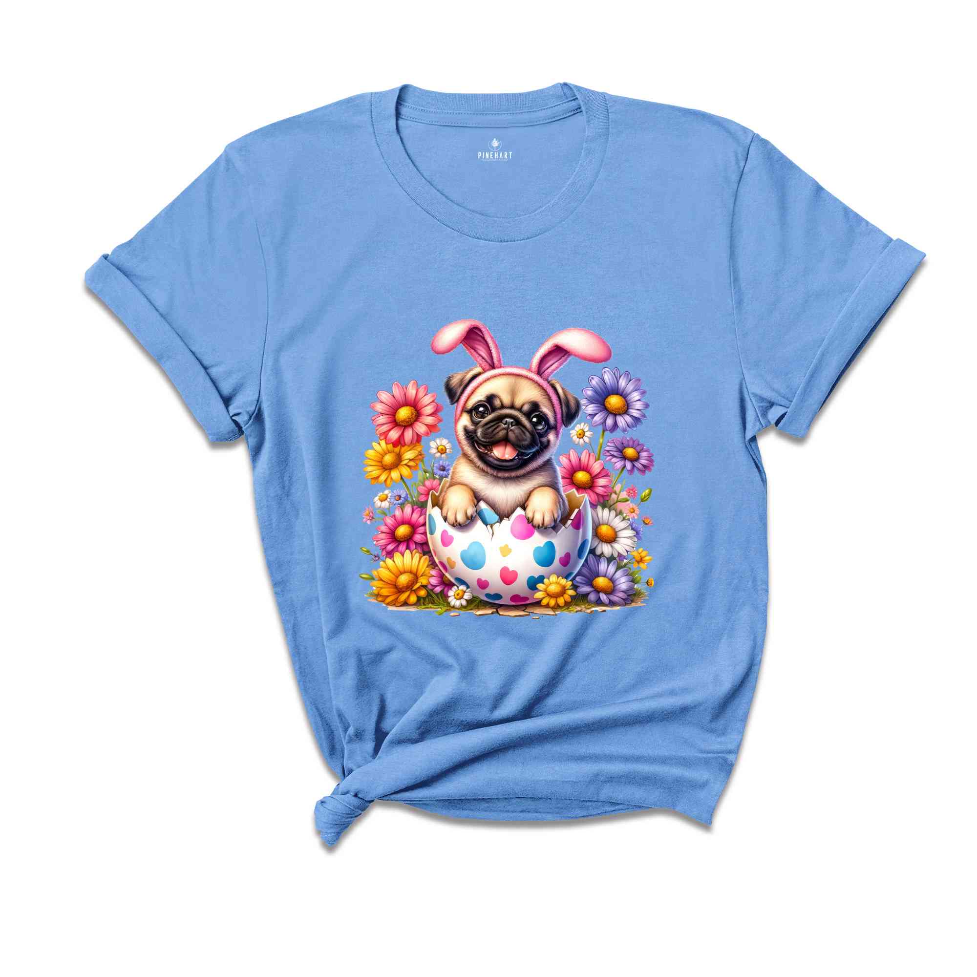 Cute Pug Easter Shirt, Happy Easter Day, Easter Day Shirt, Easter Peeps Shirt, Cute Pug Shirt, Dog Lover Shirt, Dog Owner Gift,