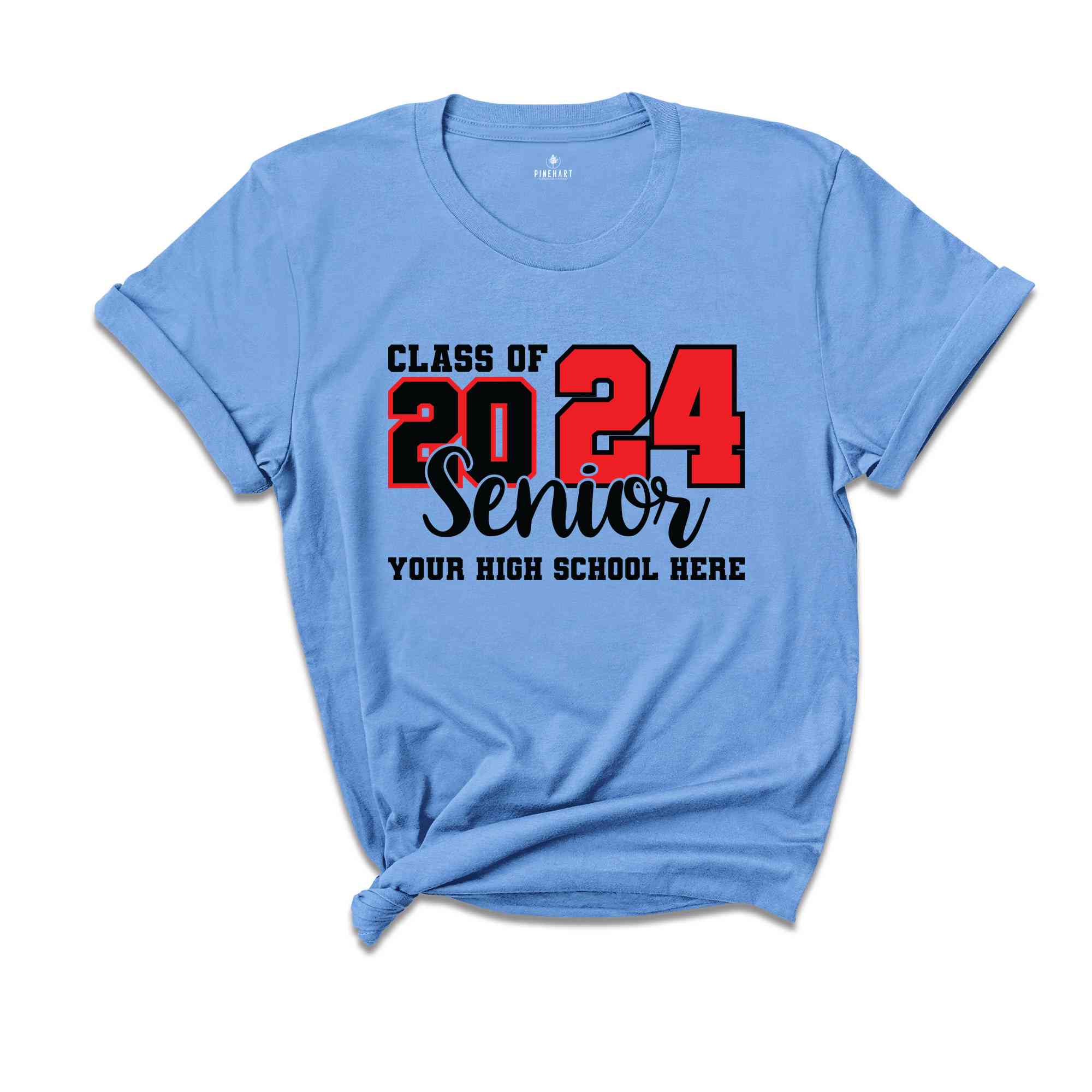 Custom Class Of 2024 Shirt, High School Shirt, Customized Shirt, Senior Shirt, Personalized Senior Shirt, Matching Shirt, Graduation Shirt