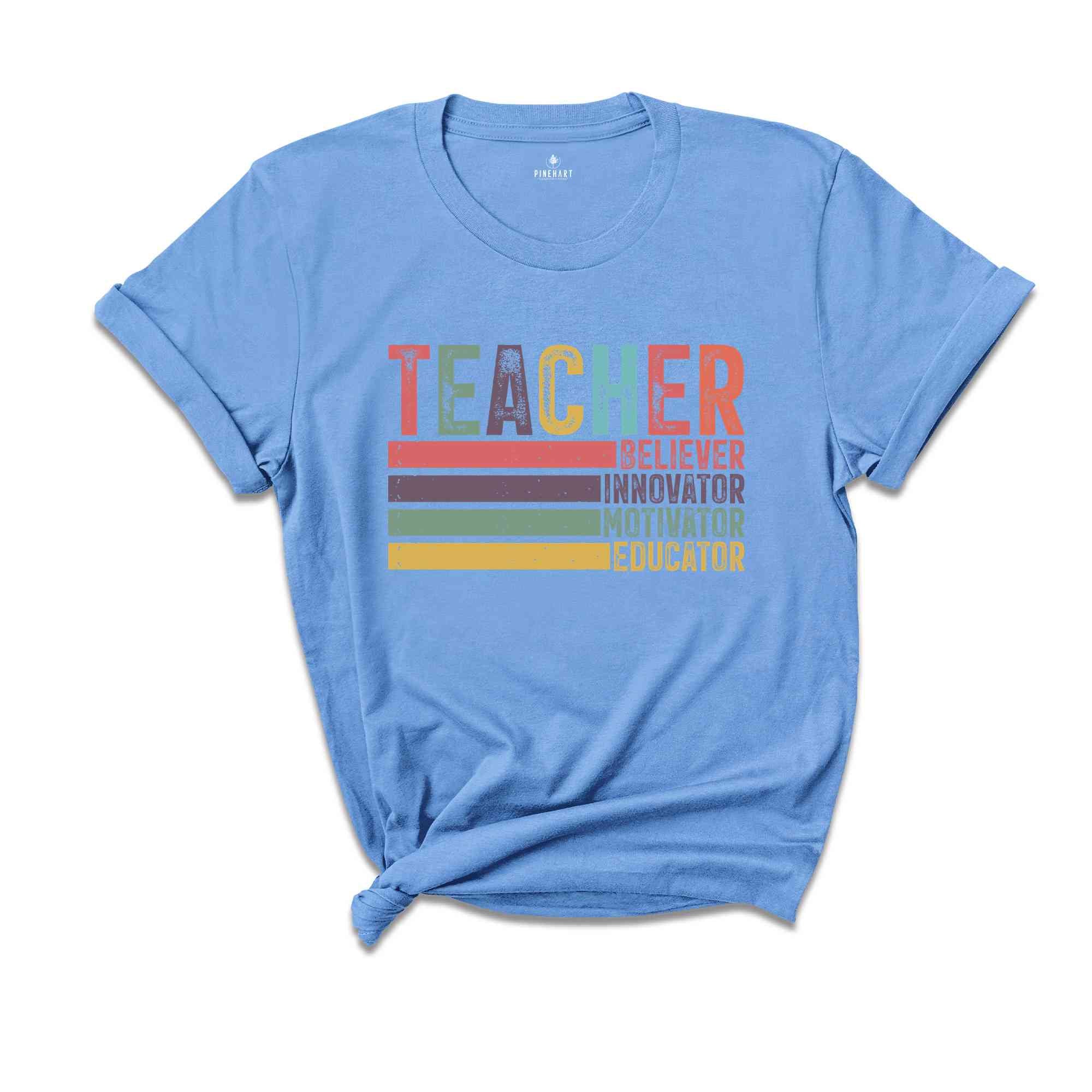 Cute Teacher Gift, Retro Teacher Shirt, Teacher Appreciation, Back To School Tee, Preschool Teacher, School Shirt, Teacher Shirt