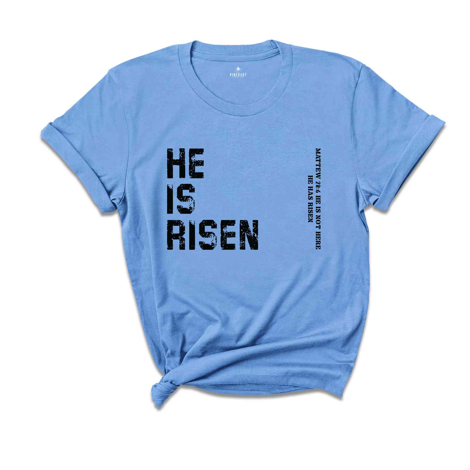 He Is Risen T-Shirt, Christian Easter Shirt, Christian Apparel, Easter Shirt, He Is Not Here He Has Risen Shirt