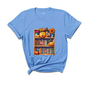 Halloween Library Shirt, Halloween Bookish Shirt, Halloween Bookshelf Shirt, Book Lover Halloween Shirt, Retro halloween Shirt, Book Shirt