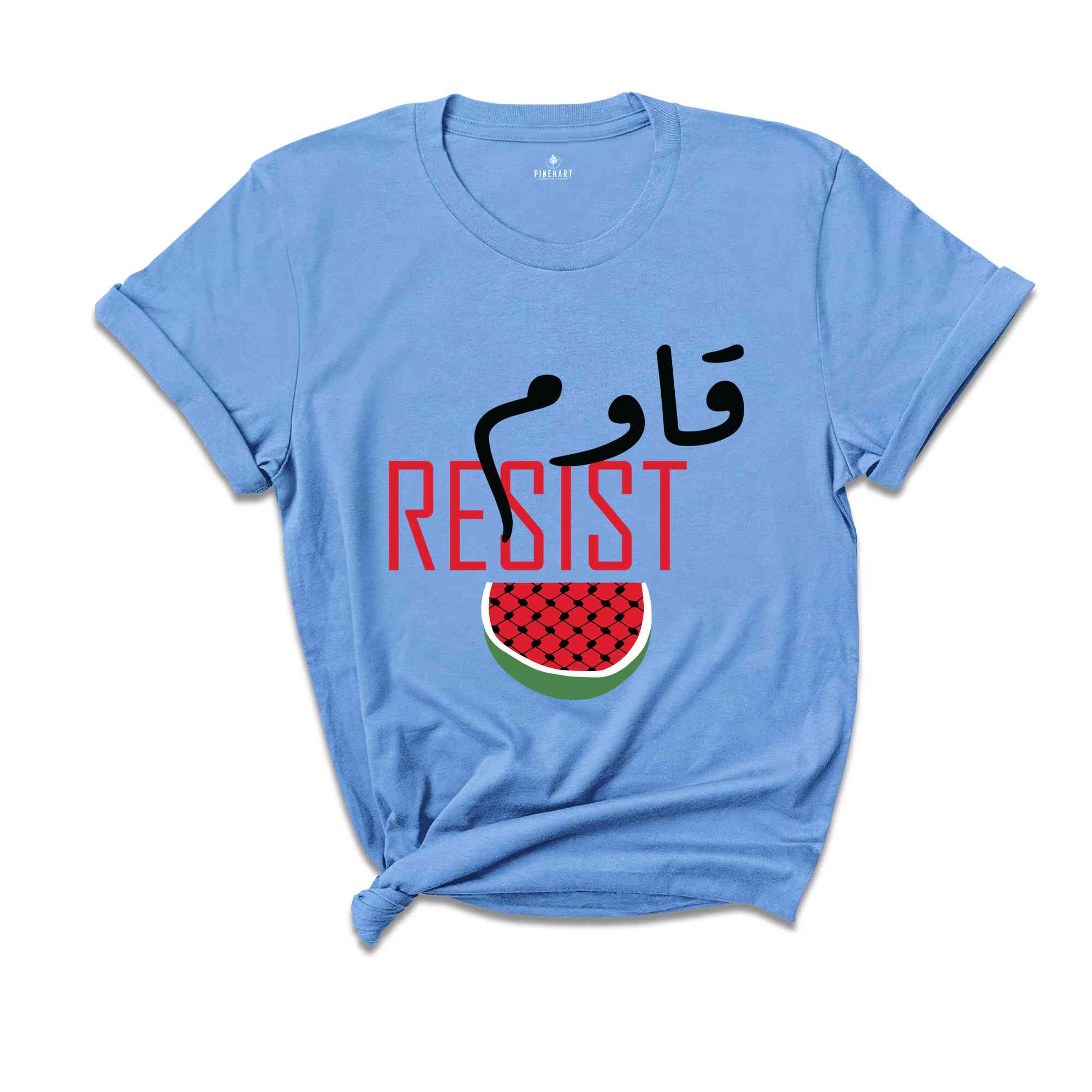 Resist T-Shirt, Stand With Palestine Tee, Stop The Genocide Shirt, Support Palestine Shirt, Free Gaza Tee, Watermelon Palestine Shirt