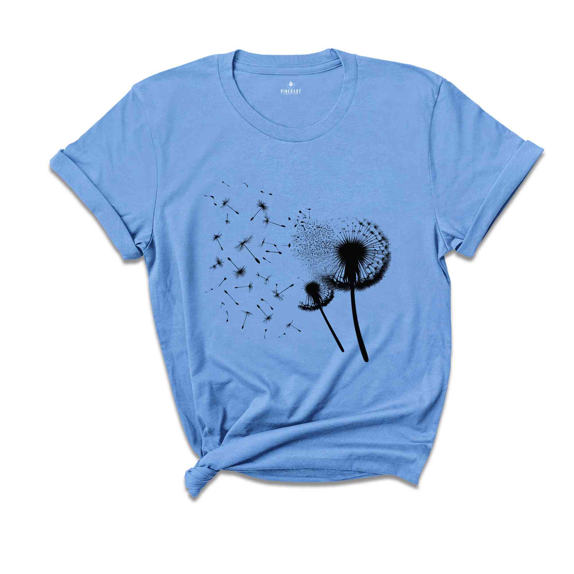 Dandelion T-Shirt, Windflower Shirt, Inspirational Shirt, Meditation Gift, Yoga Shirt, Boho Windflower Shirt