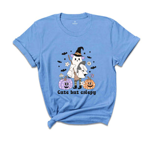 Cute But Creepy Ghost Shirt, Retro Halloween Tee, Boo Halloween Spooky T-Shirt, Creepy Halloween Shirt, Funny Halloween Gift