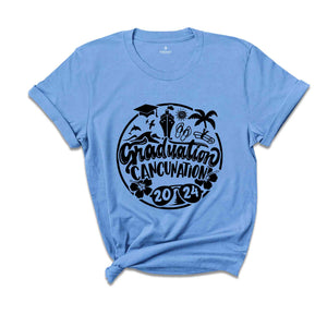 Graduation Cancunation 2024 Shirt, Family Matching Gift, Schools Out Tee, Last Day of School Tee, Graduation Cruise Tee