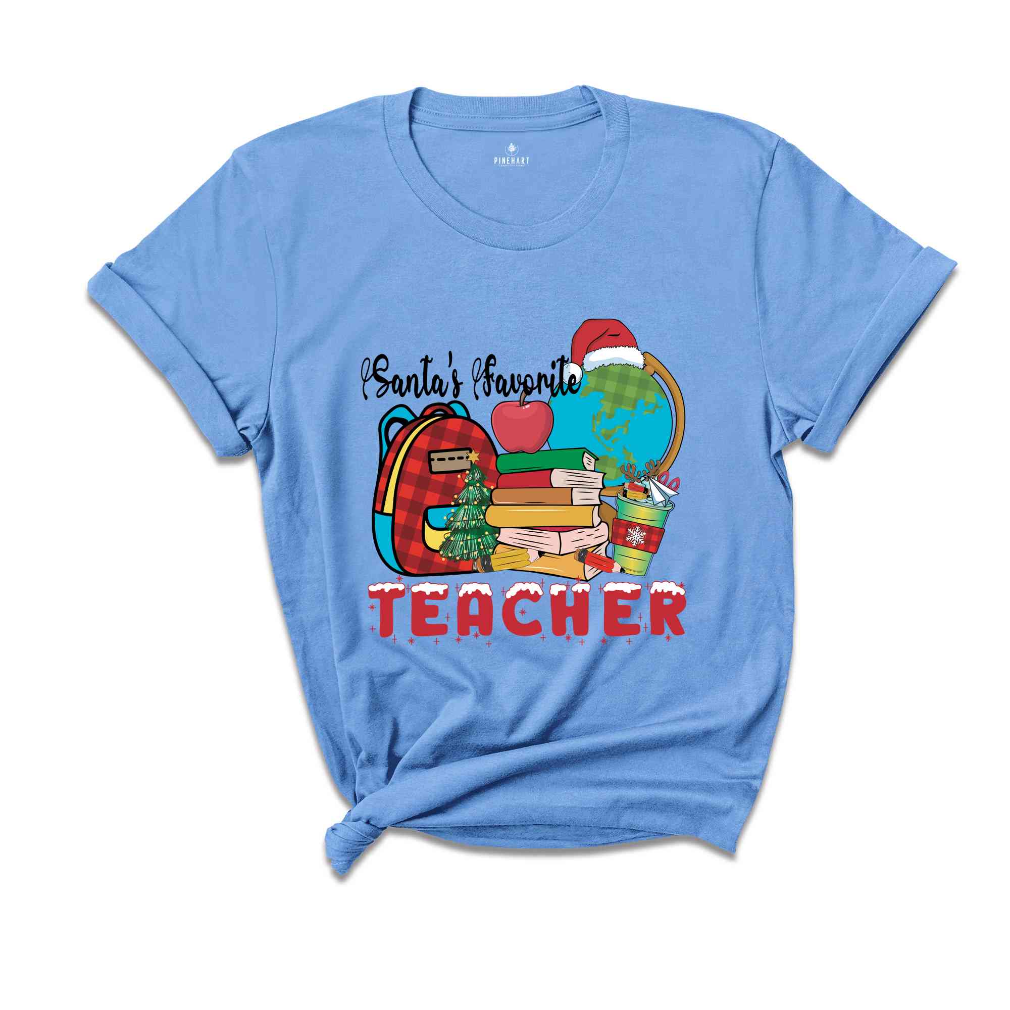 Santa's Favorite Teacher Shirt, Teacher Christmas Shirt, Teacher Christmas Gift, Holiday Shirt, Christmas Shirt, New Year Shirt, Xmas Gift