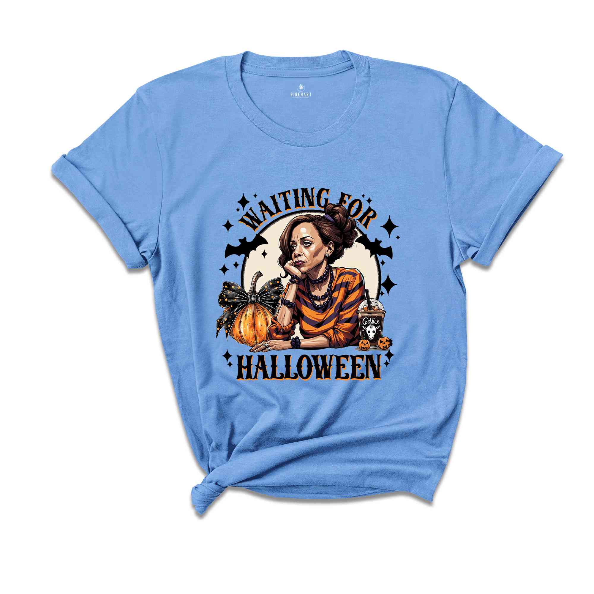 Waiting For Halloween Shirt, US Elections 2024 Tee, Kamala Harris Halloween Shirt, Halloween Gifts For Democrats