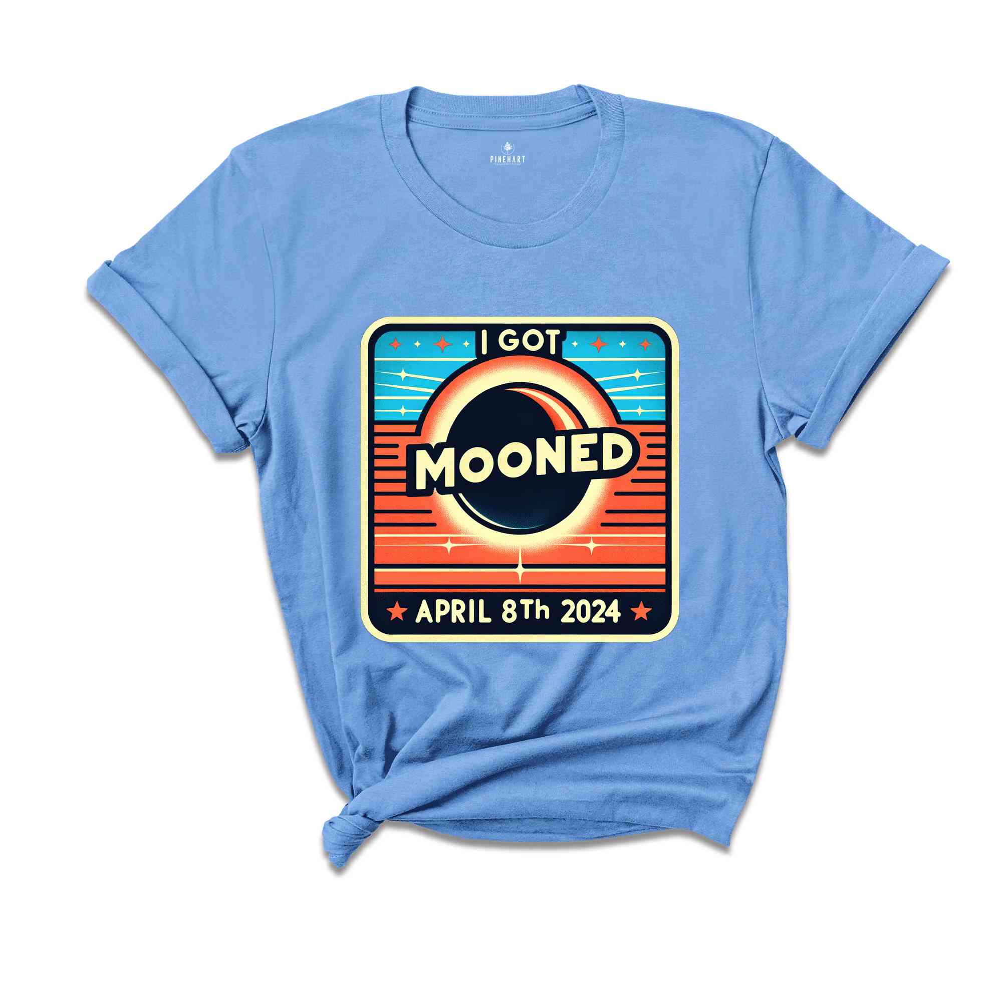 I Got Mooned On April 8th Shirt, Solar Eclipse 2024, Total Solar Eclipse Shirt, Celestial Shirt, Eclipse Event 2024 Shirt, April 8th 2024