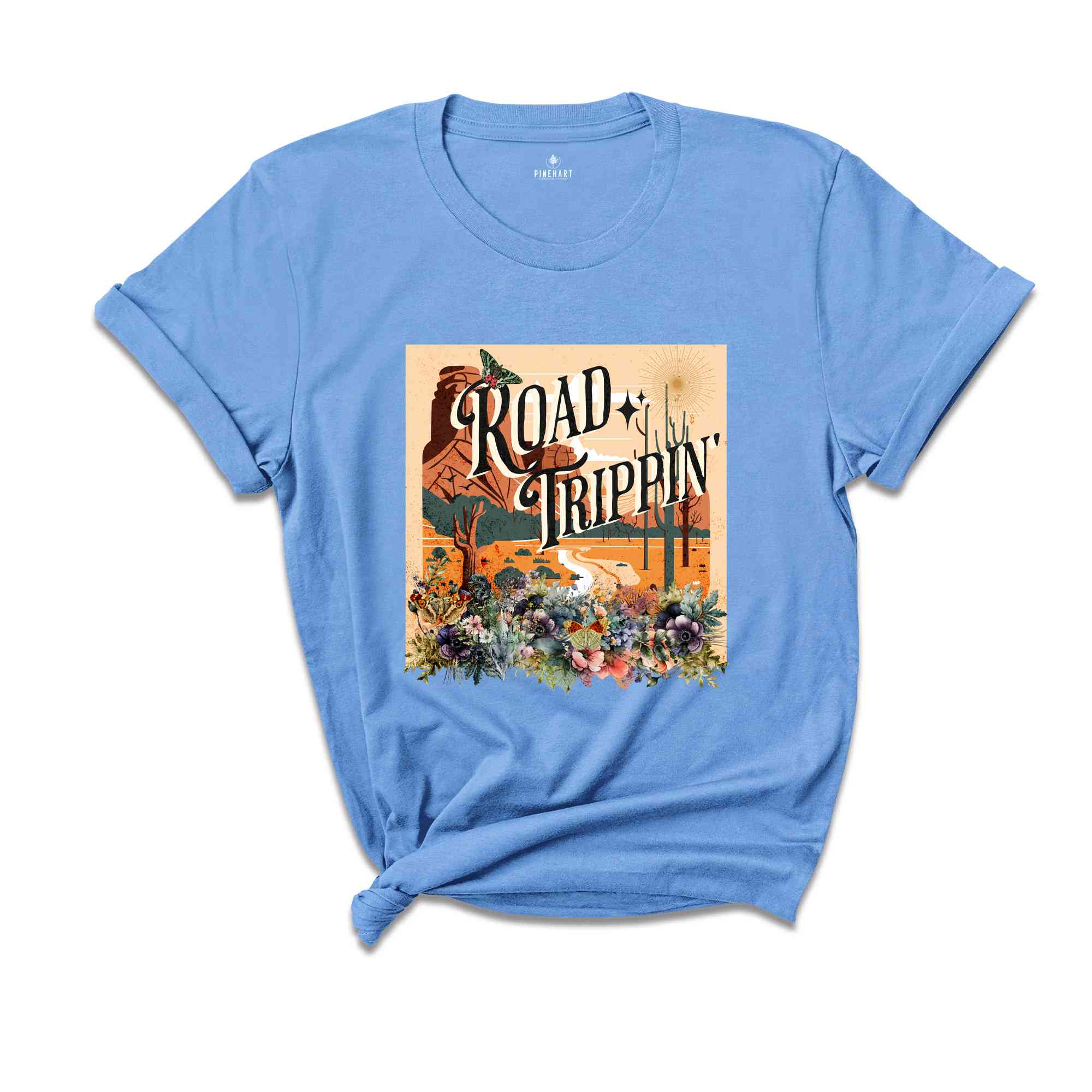 Road Trippin Shirt, Floral Road Trip Shirt, Vacation Shirt, Cute Vacation Shirt, Road Trip Shirt, Traveler Gift, Travel Shirt, Adventure Tee