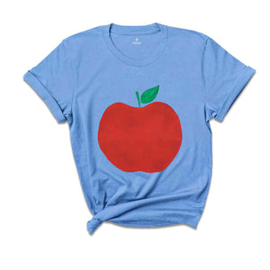 Personalized Name Apple Shirt, Apple Clipart Shirt, Custom Name Shirt, Gift For Girlfriend, Women Personalized Shirt