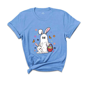 Cute Ghost Bunny Shirt, Ghost Rabbit Shirt, Happy Easter Day, Easter Day Shirt, Easter Day Gift, Rabbit Lover Shirt, Spring Easter Shirt