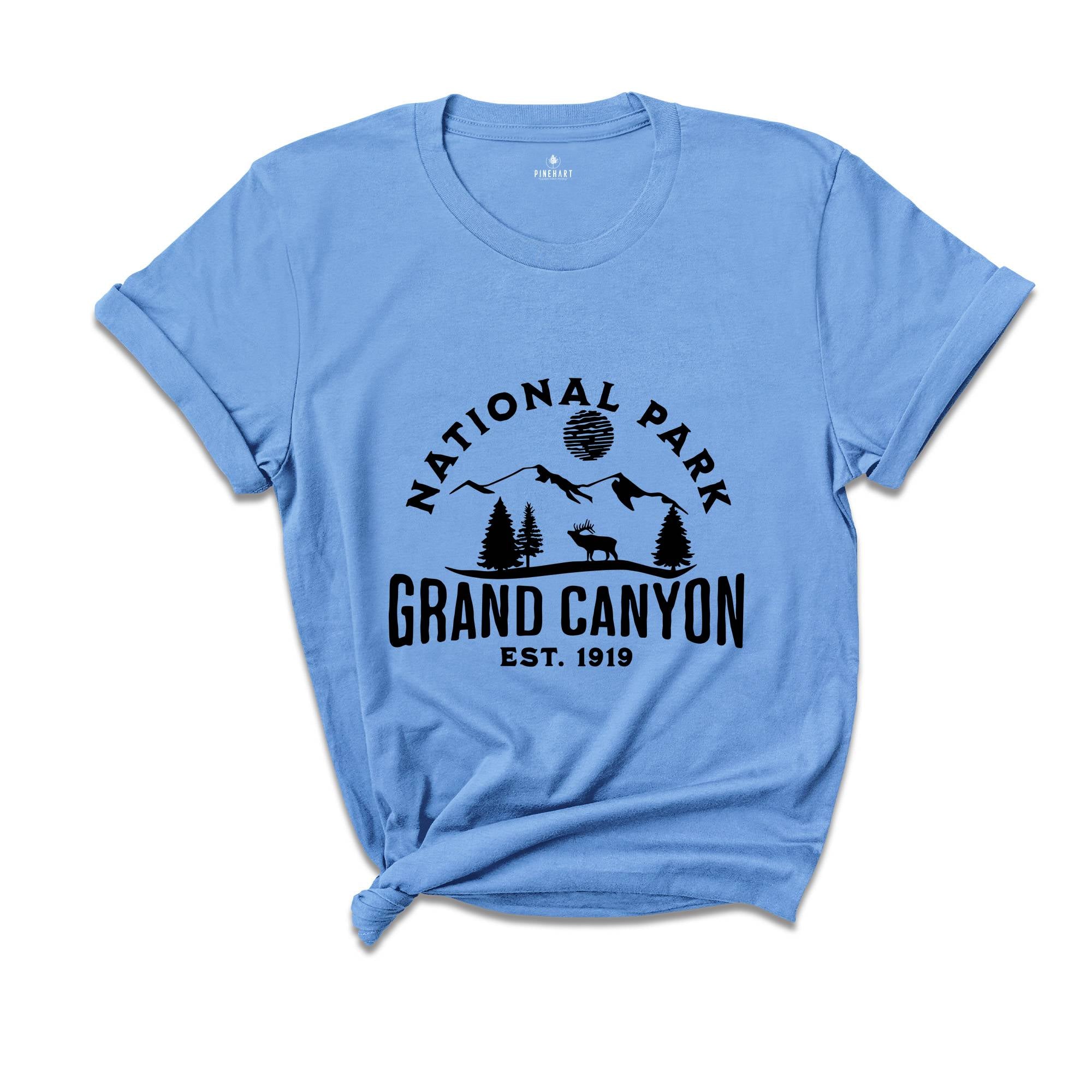 Grand Canyon National Park Est.1919 T-Shirt, Grand Canyon Tee, Camping Shirt, Nature Lover Tee, Explore Shirt, Adventure Shirt, Outdoor Tee