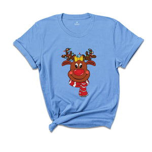 Reindeer Christmas Lights T-Shirt, Cute Christmas Lights Shirt, Reindeer Christmas Tee, Christmas Holiday Gifts