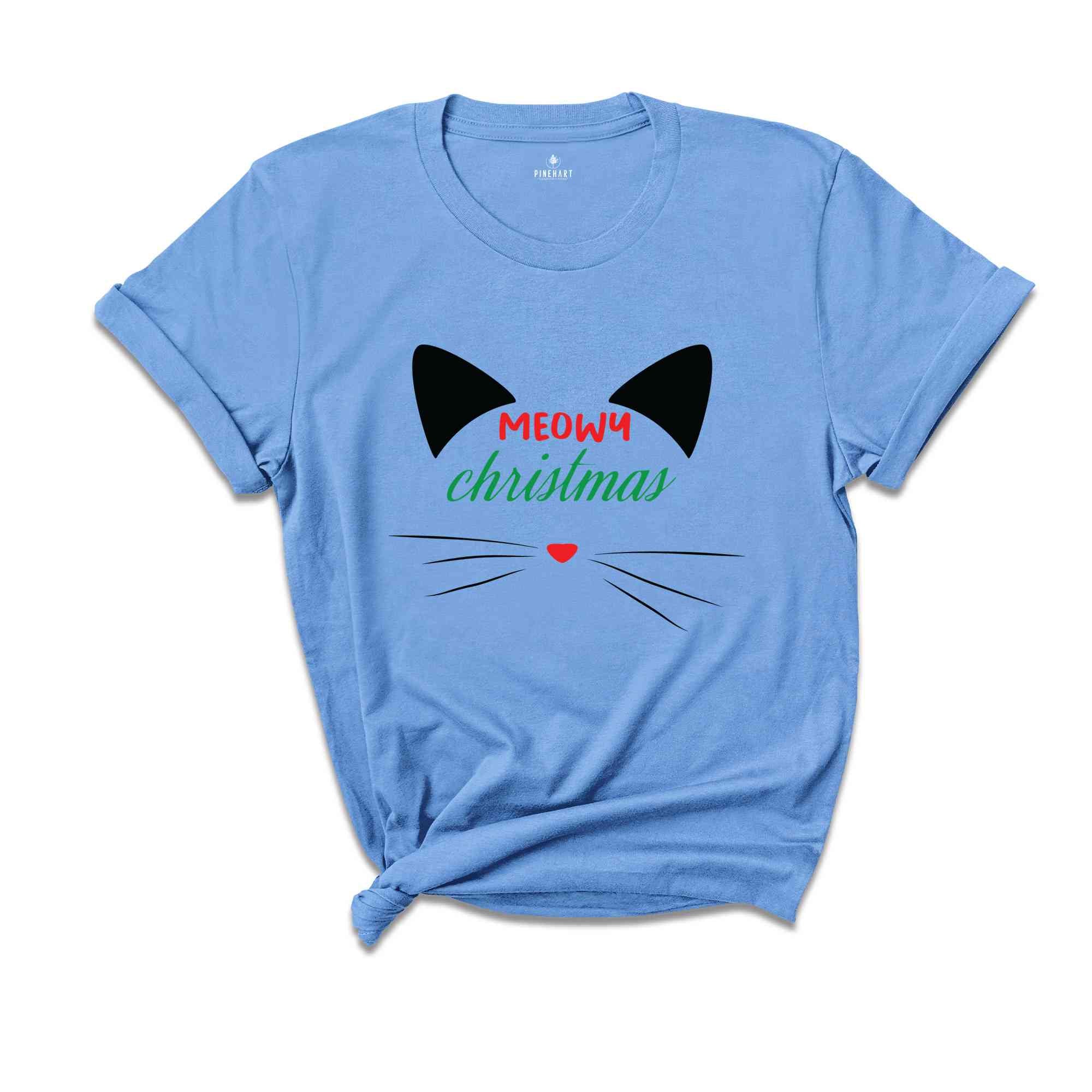 Meowy Christmas Shirt | Christmas Sweater | Cute Cat Sweater | Cat Lover Shirt | Christmas Dog Sweatshirt | Gifts For Cat Lover