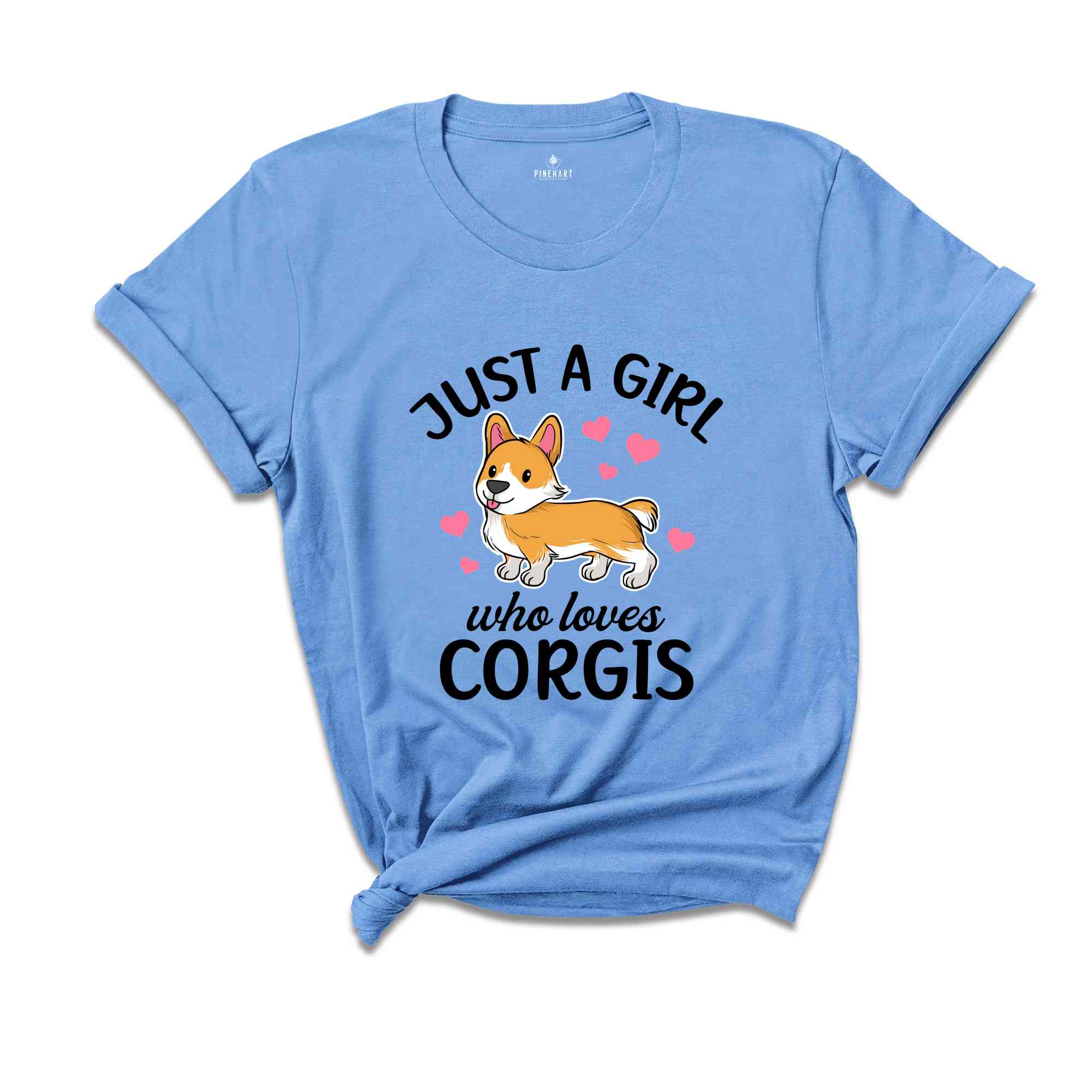 Just A Girl Who Loves Corgis Shirt, Corgi Lover Shirt, Corgi T-Shirt, Gift for Corgi, Funny Dog Shirt, Cute Dog Shirt