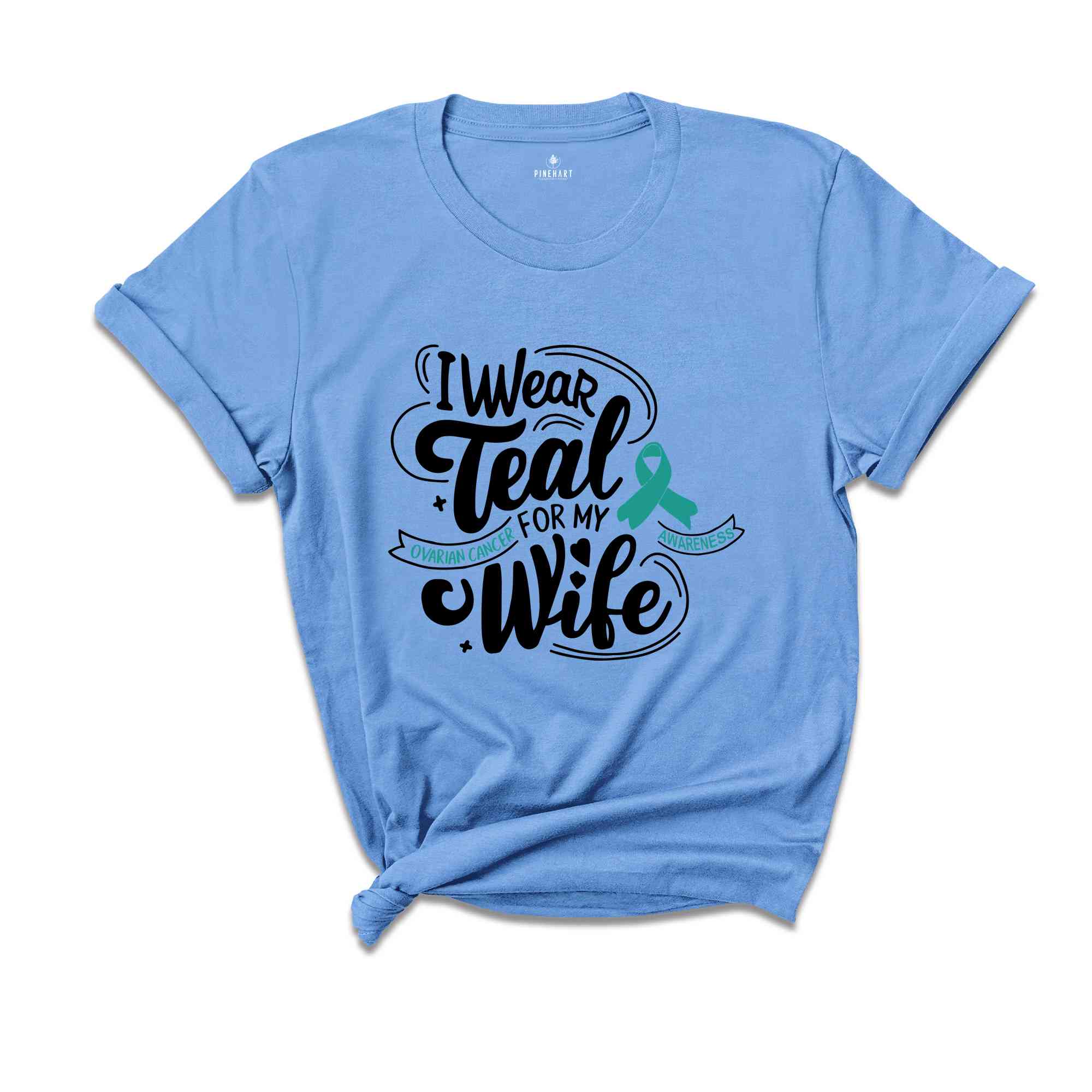 Ovarian Cancer Gift, Cancer Warrior Shirt, Ovarian Cancer Awareness Tee, Cancer Survivor Graphic Tees, Cancer Support TShirt, Gifts for Wife