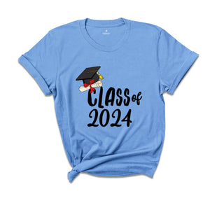 Class of 2024 T-shirt, Graduation 2024 Shirt, Grad Of 2024 Matching Gift, Back To School Shirt, High School Tee