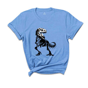 Dinosaur Skull Shirt, Dinosaur Fossil T-Shirt, Dinosaur Skeleton Tee, Paleontology Shirt, Funny Dinosaur Shirt