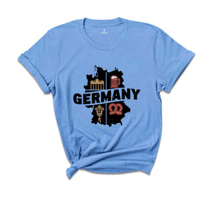 Retro Germany Shirt, Germany Travel Shirt, Country Travel Shirt, Shirt For Traveler, Travel Lover Gift, Travel Tee, Trip Shirt