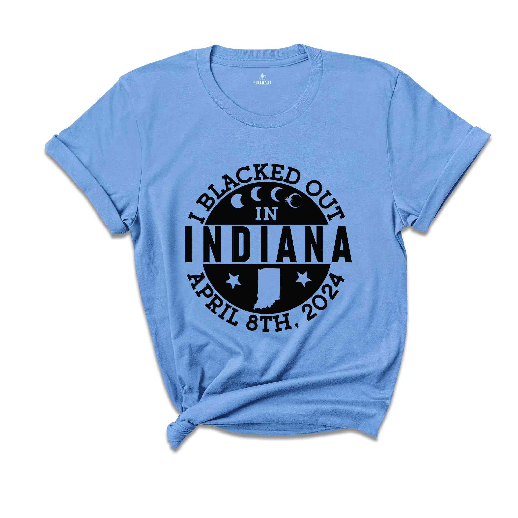 I Blacked Out In Indiana Shirt, Indiana Eclipse Shirt, Celestial Shirt, Eclipse Event 2024 Shirt, April 8th 2024 Total Solar Eclipse,