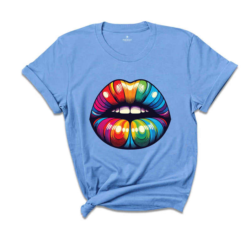 Rainbow Lips Shirt, LGBT Lips Shirt,Rainbow Shirt,LGBT Shirt,Lips Tshirt,Pride Shirt,Equality Shirts, Pride Month Tee