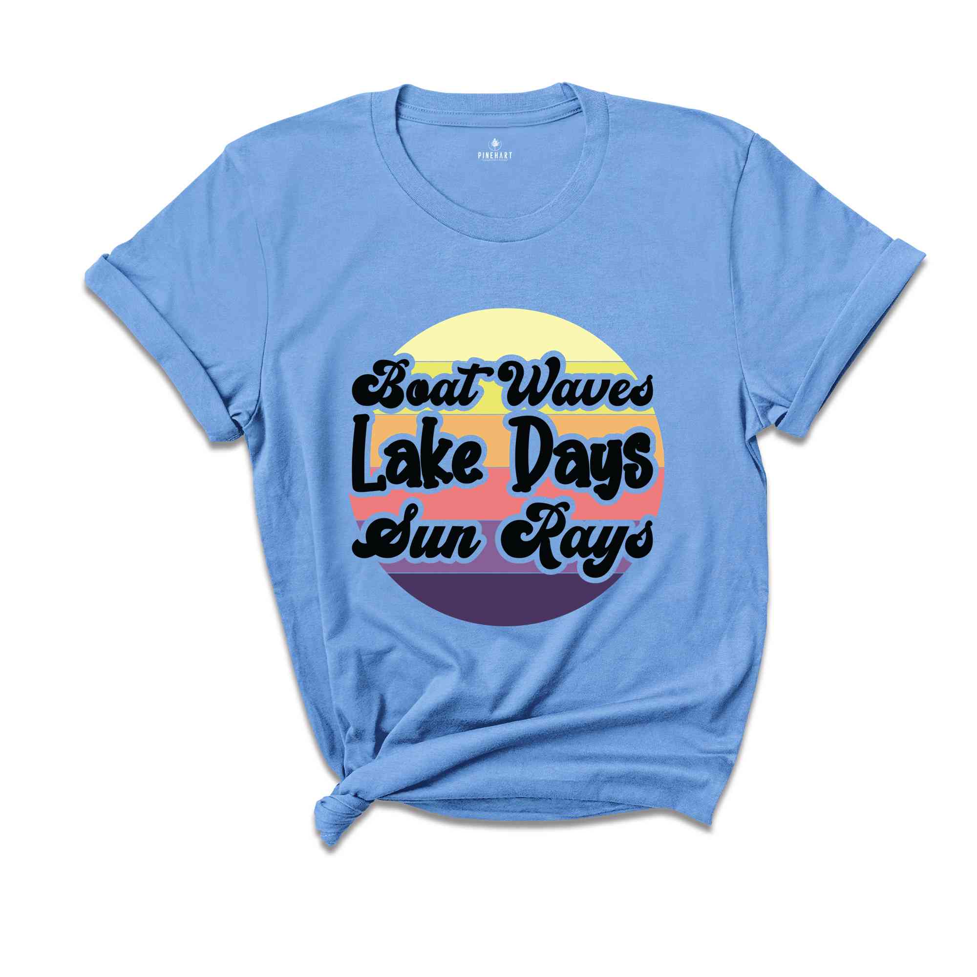 Boat Waves Lake Days Sun Rays Shirt, Boat Waves Shirt, Sun Rays Shirt, Lake Days Shirt, Boat Travel Shirt, Lake Trip Shirt, Retro Summer Tee