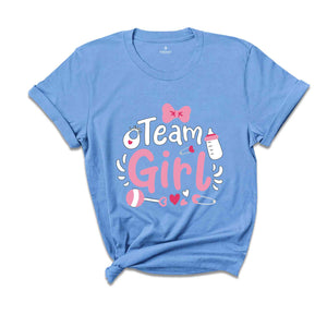 Team Girl Shirt, Team Boy Shirt, Gender Reveal Shirt, Pregnancy Announcement Shirt, Baby Shower Tshirt, Team Girl And Boy Tees