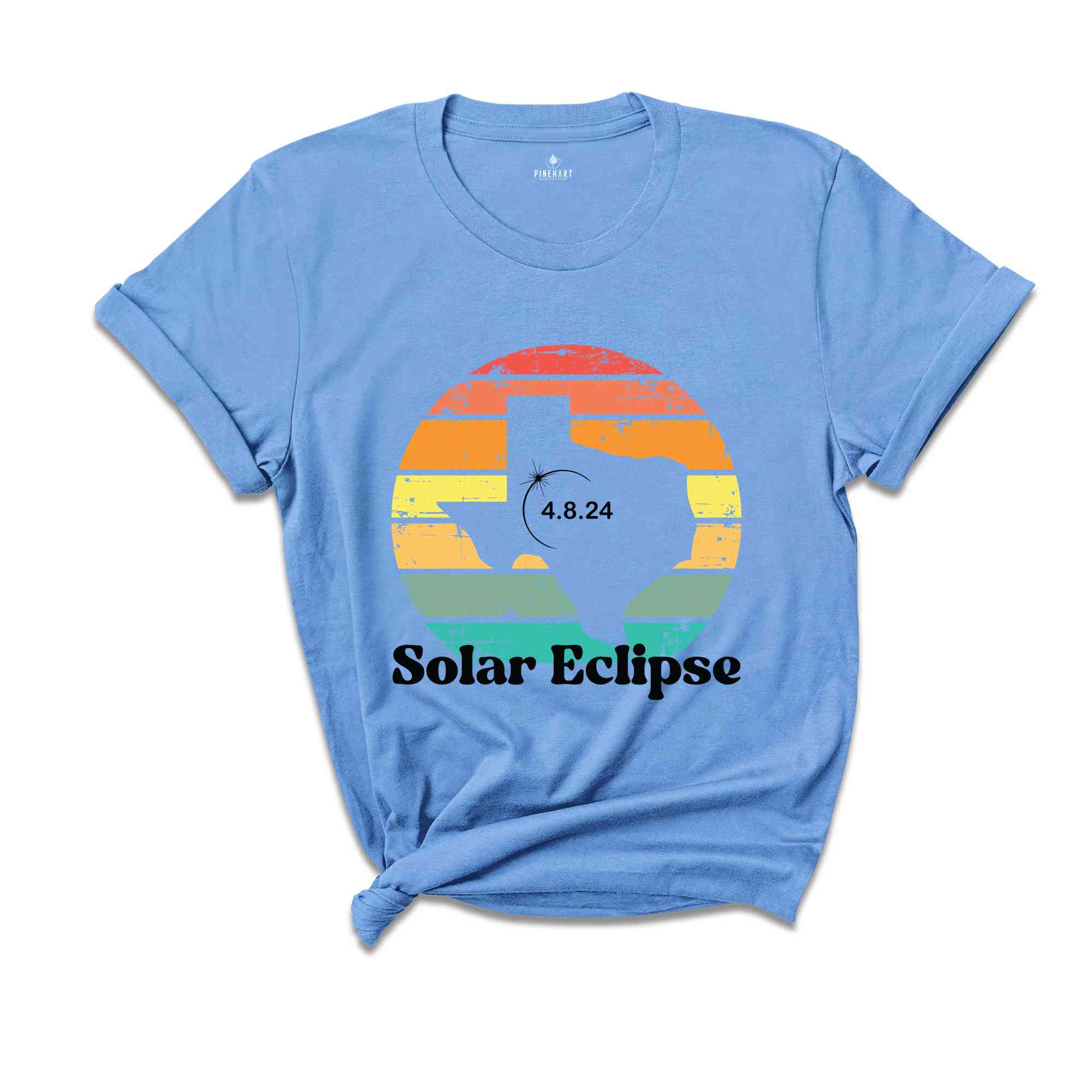 Texas Solar Eclipse T-Shirt, April 8 2024 Solar Eclipse, Total Solar Eclipse Apparel, Solar Eclipse Shirt