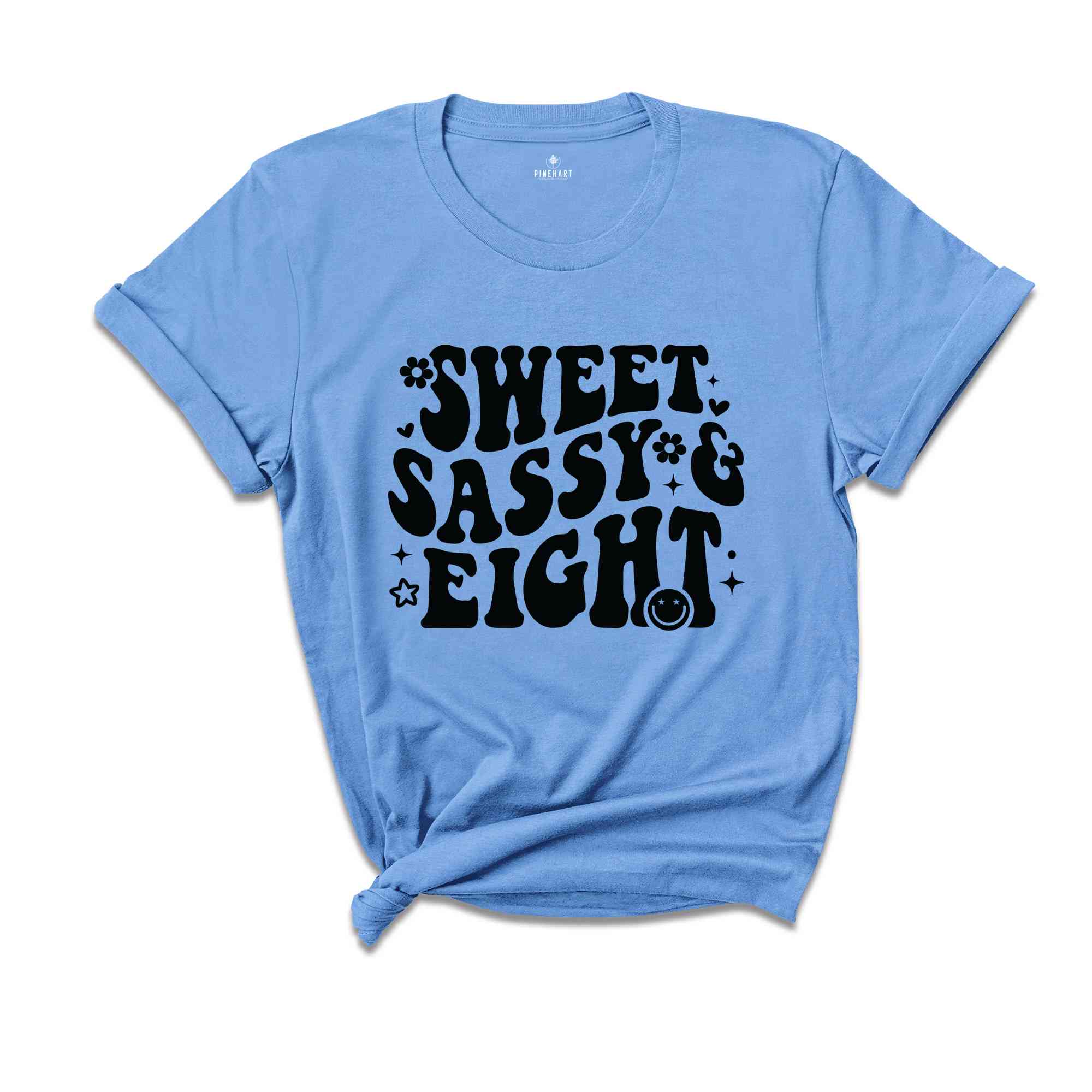 Sweet Sassy Eight Shirt, Birthday Girl Shirt, Cute Birthday Shirt, Tie Dye Shirt, Birthday Party Shirt Girl, Birthday Gift, Kids Tshirt