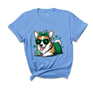 Corgi St Pattys Shirt, Dog Shirt, Mom Wife Shirt, St Patrick Days Shirt, Dog Lovers Shirt, Cute Mom Shirt, Animal Shirt