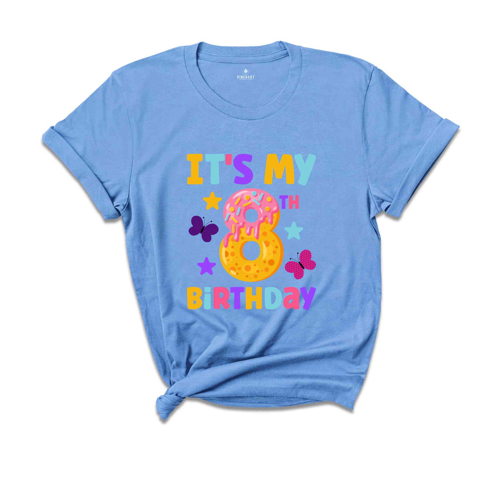 It's My 8th Birthday Toddler Shirt, Kids Birthday Shirt, Birthday Girl Shirt, Eight Year Old Shirt, Cute Birthday Shirt, Birthday Party Tee