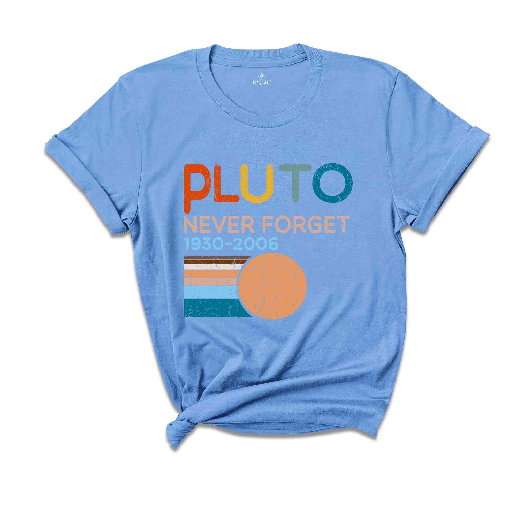 Pluto Never Forget 1936-2006 Planet Shirt, Science T-Shirt, Retro Space Tee, Astronomy Lover Tee, Solar System Humor Shirt