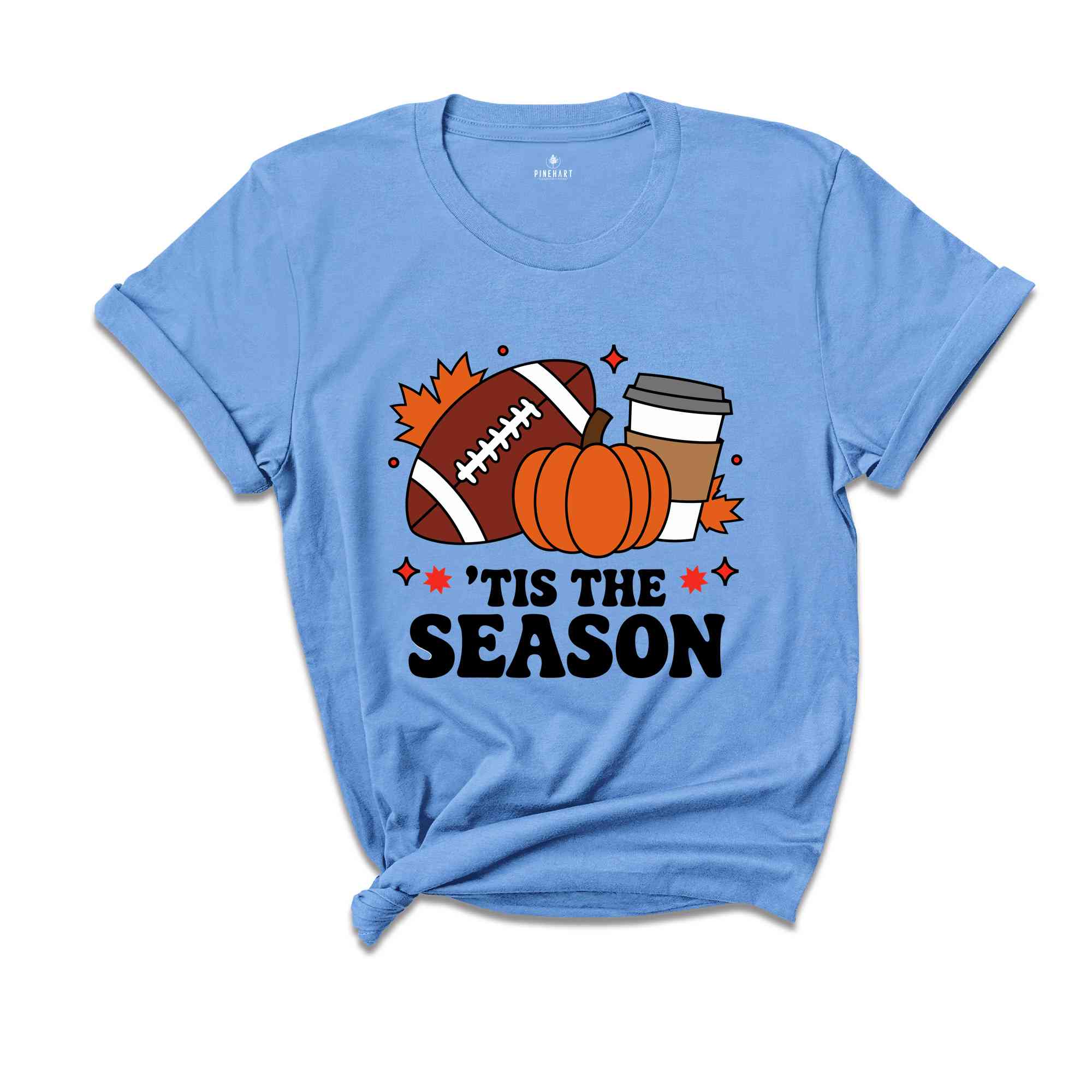 Tis The Season Shirt, Thanksgiving Pumpkin Shirt, Fall Shirts, Fall Gifts, Gameday Fall Shirt, Fall Vibes Shirt, Autumn Shirt