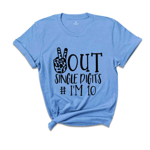 Ten Birthday Shirt, 10th Birthday Shirt, Tenth Birthday, Double Digits, Birthday Shirt, 10th Birthday, Tenth Birthday Shirt, 2014 Sweater